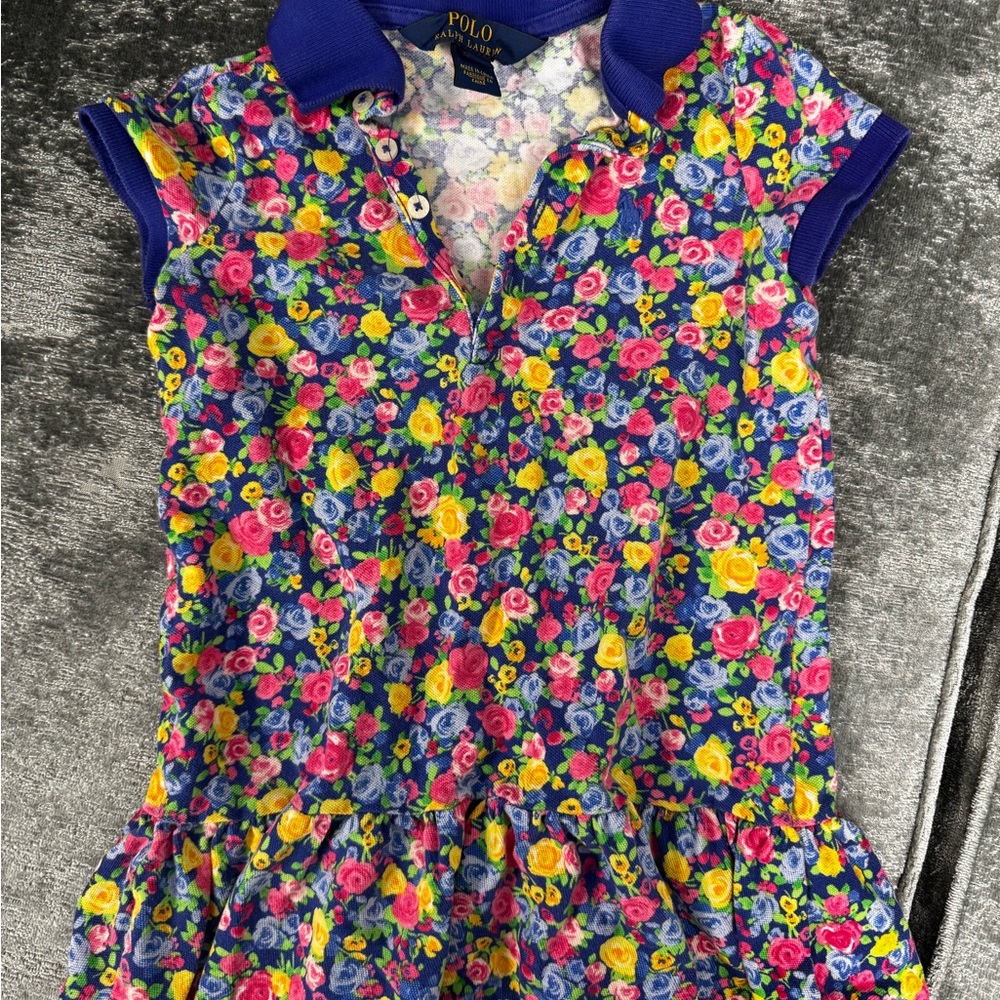 Polo Ralph Lauren Blue Dress with Blue Collar